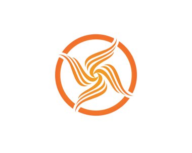 Doğa logosunu ve sembol şablonlarını ateşle