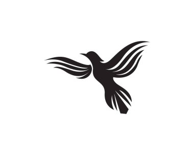 Kuş işareti soyut şablon simgeler app kanatlar