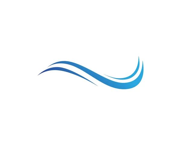 Logotipo de onda y símbolos plantilla vectorial iconos — Vector de stock
