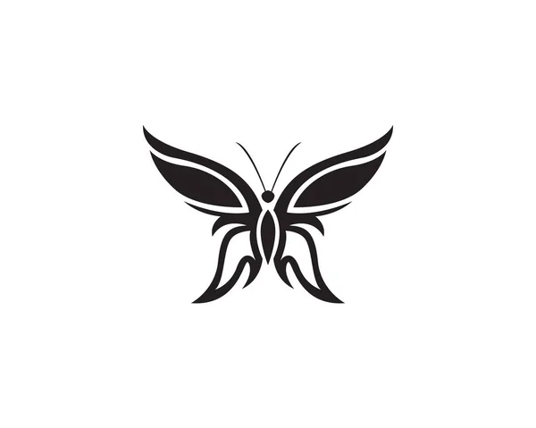 Бабочка концептуальная простая, красочная икона. Логотип. Векторные иллюзии — стоковый вектор