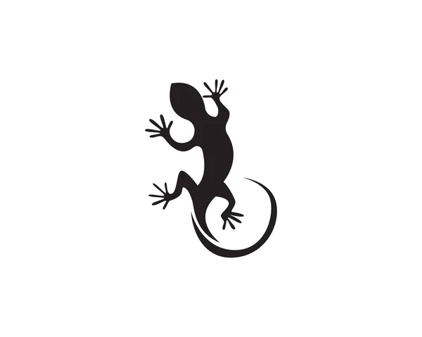 Логотип тварин ящірки та символи Векторний темплат — стоковий вектор