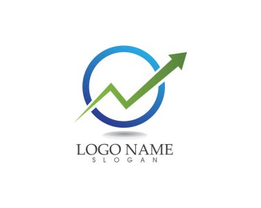 finans logosu ve semboller vektör çizimi