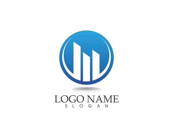 Finanzas logotipo y símbolos vector concepto ilustración — Vector de stock