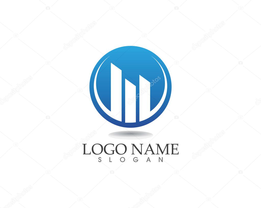 Finance logo and symbols vector concept illustratio