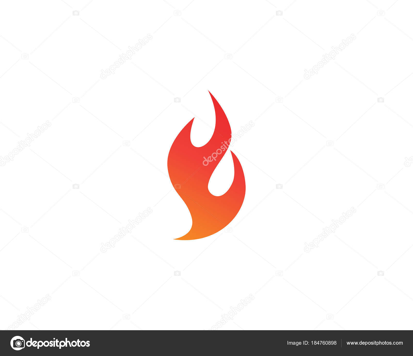 Vetor de modelo de ícones de logotipo e símbolos de chama de fogo