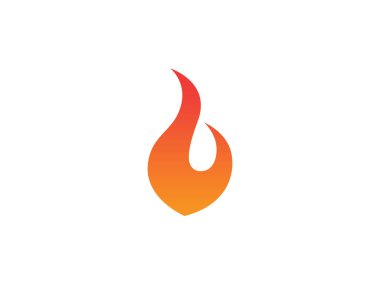 Yangın logo ve sembolleri şablon simgeler app