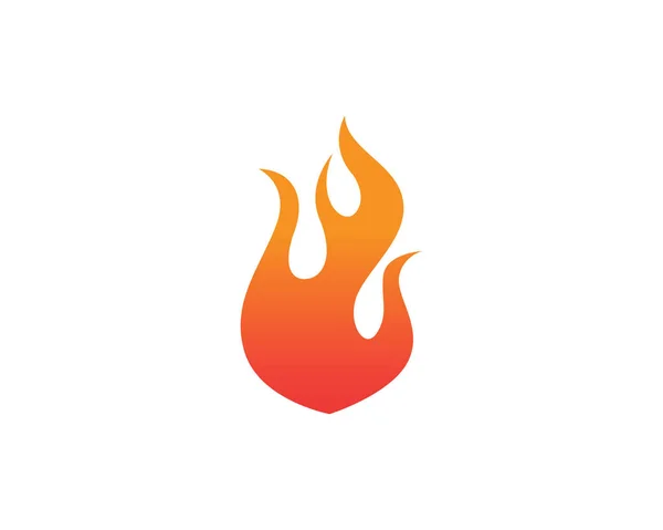 火のロゴとシンボル テンプレート アイコンのアプリ — ストックベクタ