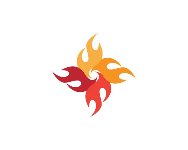 Foc logo-ul și simboluri șablon pictograme app — Vector de stoc