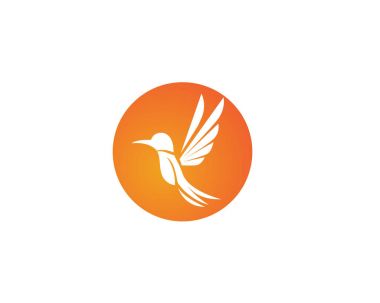Sinek kuşu simge logo ve sembolleri şablon vektör