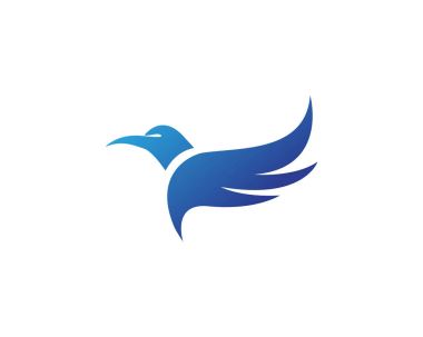 Kuş işareti soyut şablon simgeler app kanatlar