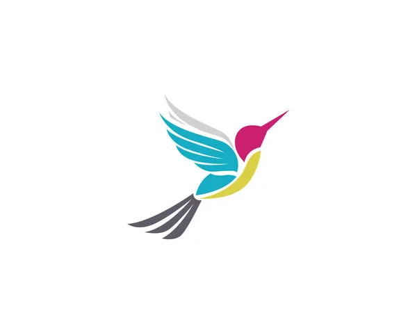 Hummingbird icona logo e simboli modello vettoriale — Vettoriale Stock
