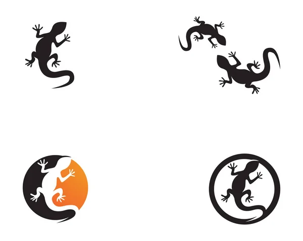 Lizard vektor ikon logotyp och symboler mall — Stock vektor