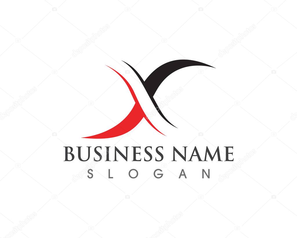 X Logo Template vector icon desig
