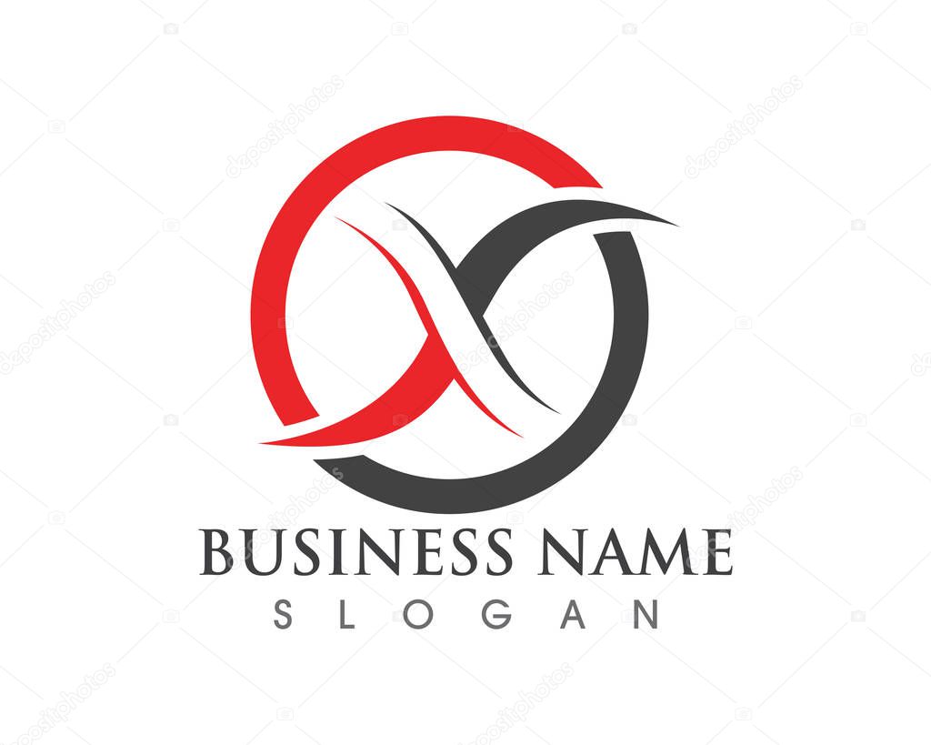 X Logo Template vector icon desig