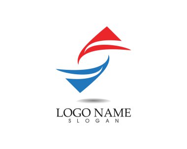 Teknoloji çemberi logosu ve sembolleri Vektör