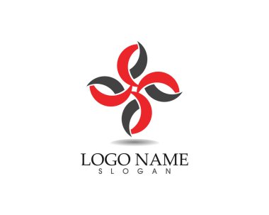 yaprak yeşil doğa logo ve sembol şablon vektör 