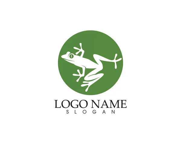 Frog Green symbols logo and template icons app — стоковый вектор