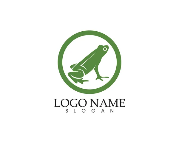 Frog Green symbols logo and template icons app — стоковый вектор