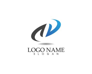 İş Finans logo ve sembolleri konsept illüstrasyon vektör