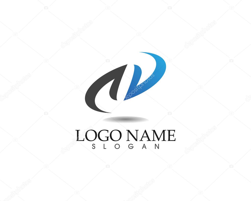 Business finance logo and symbols vector concept illustratio