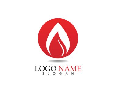 Doğa logosunu ve sembol şablonlarını ateşle