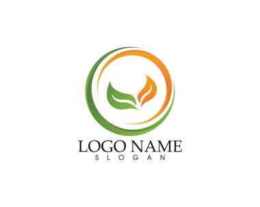 Ekoloji vektör simge logo ve sembol şablonu