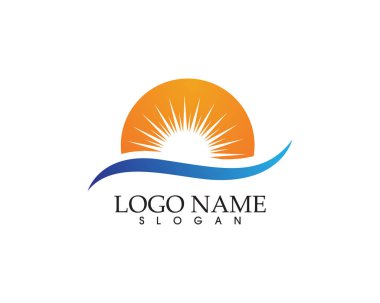 Güneş logosu ve sembolleri yıldız simgesi ağ taşıyıcısı - 