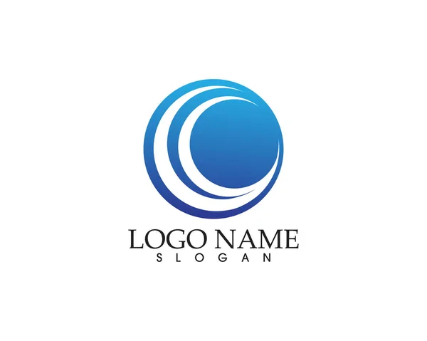 Logotipo da natureza da água e símbolos modelo ícones app —  Vetores de Stock
