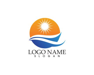 Güneş logosu ve sembolleri yıldız simgesi ağ taşıyıcısı - 