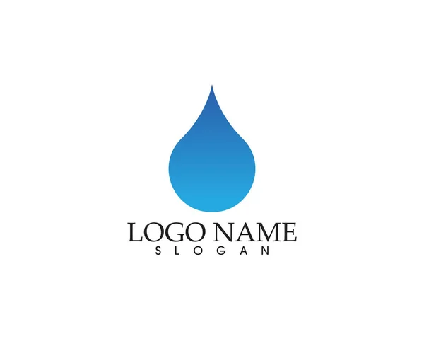Logo et symboles de l'eau nature modèle icônes app — Image vectorielle