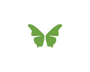 Kelebek kavramsal basit ve renkli bir simge. Logosunu görmeniz gerekir. Vektör illustr