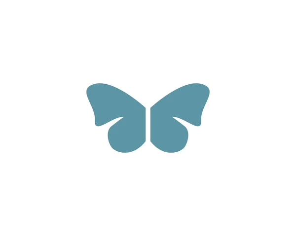 Бабочка концептуальная простая, красочная икона. Логотип. Векторные иллюзии — стоковый вектор