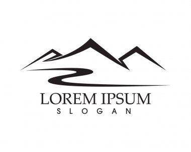 Dağ Logosu İş Şablonu Vektörü
