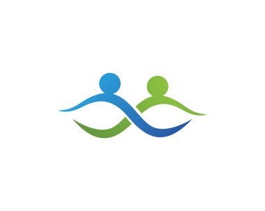 Topluluk insanlar logo ve sembolleri şablon simgeler