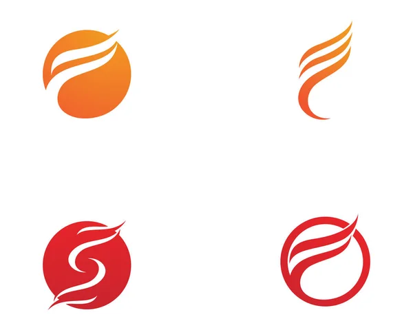 Feuer Flamme Natur Logo und Symbole Symbole Vorlage.. — Stockvektor