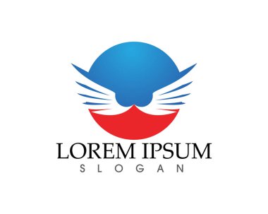 Kuş işareti soyut şablon simgeler app kanatlar