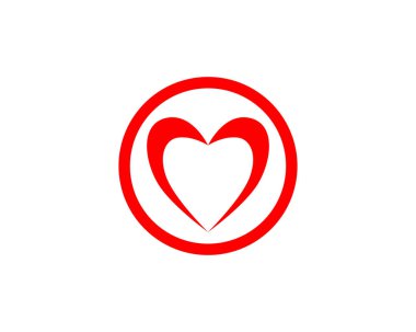 Logo ve sembolleri vektör şablon simgeleri seviyorum