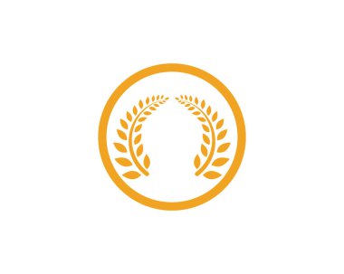 Tarım buğday Logo şablonu vektör simgesi tasarım app