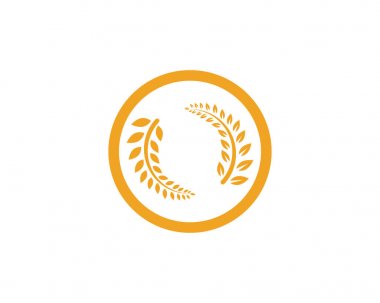 Tarım buğday Logo şablonu vektör simgesi tasarım app