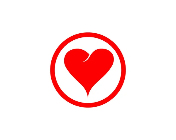 Logotipo e símbolos do amor Ícones do modelo vetorial — Vetor de Stock