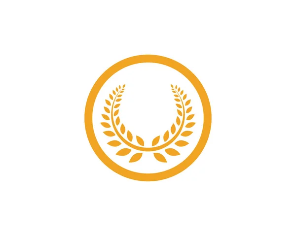 Mezőgazdasági búza sablon Logo vektoros ikon tervező app — Stock Vector