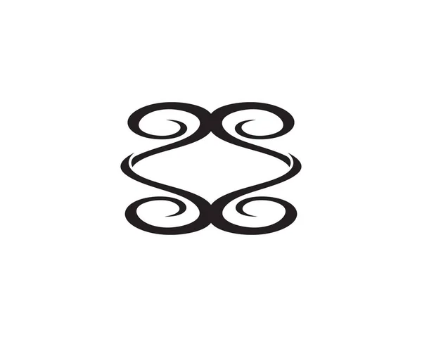 나뭇잎 자연의 로고와 상징 템플릿 — 스톡 벡터