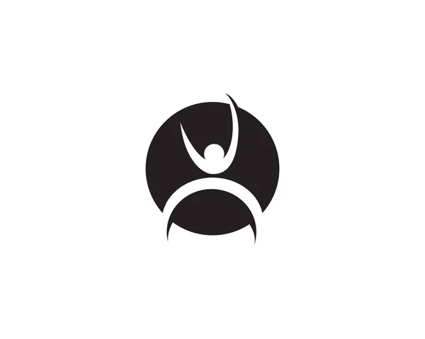 People care success health life logo template — Stock Vector