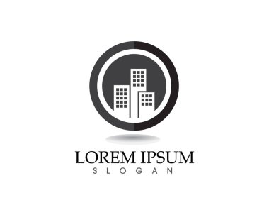 ev binalar logo ve simgeleri simgeleri şablonu