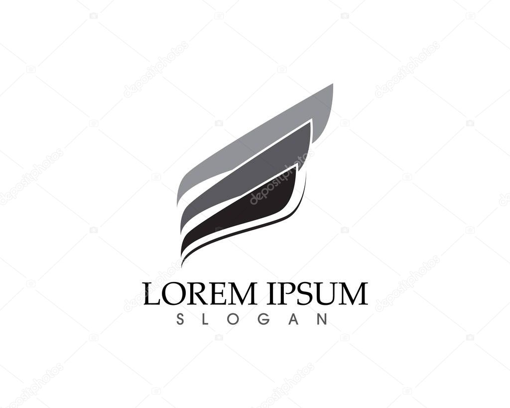 Business finance logo and symbols vector concept illustratio
