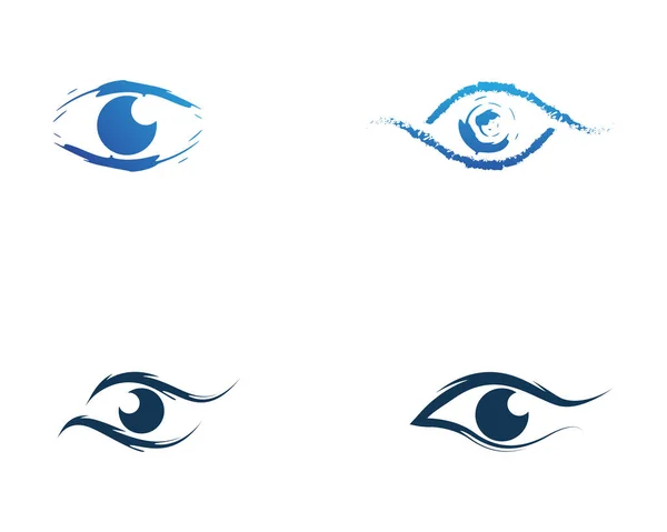 Augenpflege-Logo und Symbole Vorlage Vektor-Symbole — Stockvektor