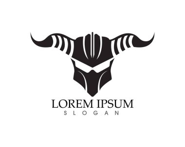 Savaşçı maskesi Knight Titan Sparta Spartan basit siluet