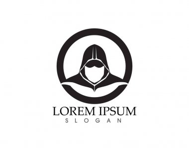 Savaşçı maskesi Knight Titan Sparta Spartan basit siluet