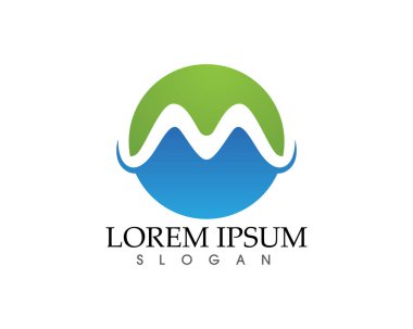 A harfi vektör simgeler gibi logo şablonu simgeler