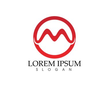 A harfi vektör simgeler gibi logo şablonu simgeler